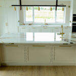 Kitchen Island - Gold taps